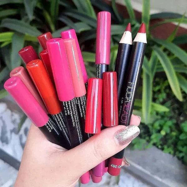 Huda Beauty Matte 12 Thick Lip Pencils